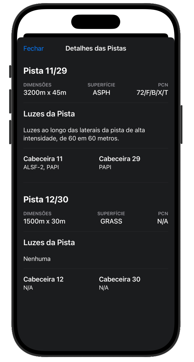 Tela de documento 3 do app